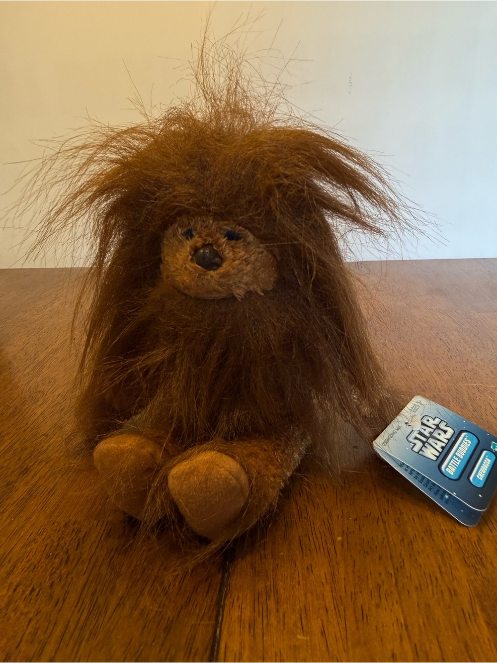 Star Wars Brown Ewok Plush Pet Toy with Fluffy Fur